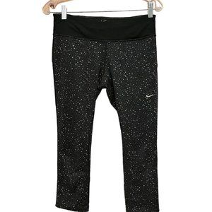 Nike Dri-Fit Cropped Leggings Suble Pattern Size medium 14.5" waist